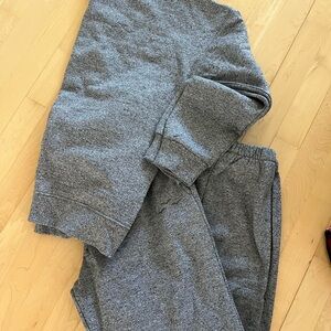 Lazypants Gray Crewneck Sweatshirt and Sweatpants Set